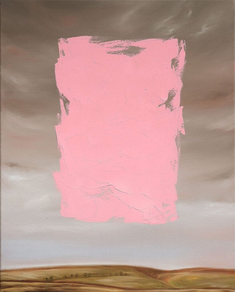 Henrietta Harris Follow the Rivers Oil on canvas Signed and dated 20 x 16 inches 2022