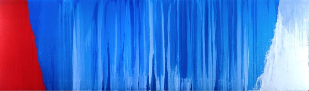 Pat Steir Blue River