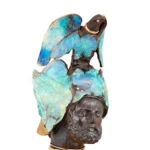 Wilhelm Schmidt opal, gemstone and hardstone bust of Mars, circa 1890, estimate of £70,000-100,000