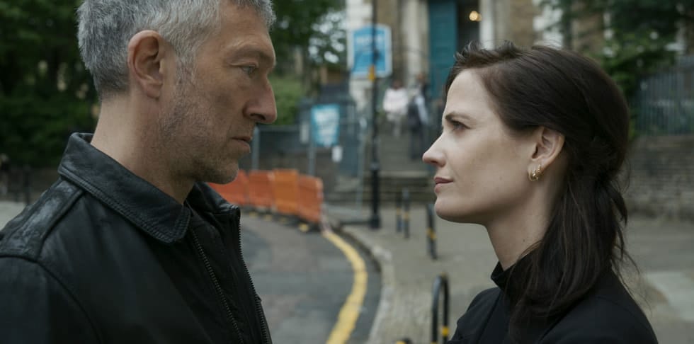 Vincent Cassel and Eva Green star in “Liaison,” debuting Friday, February 24, 2023 on Apple TV+.