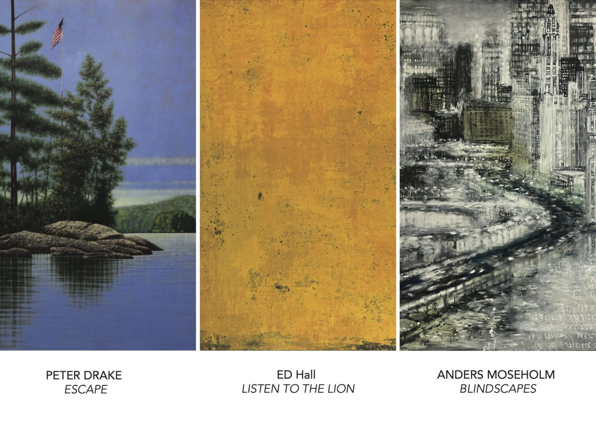 New Works From: Peter Drake, Ed Hall, Anders Moseholm. Craighead Green Gallery, Dallas