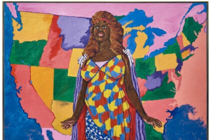 Miss Liberty (1980) by Robert Colescott (1925-2009), sold for $4.5 million.