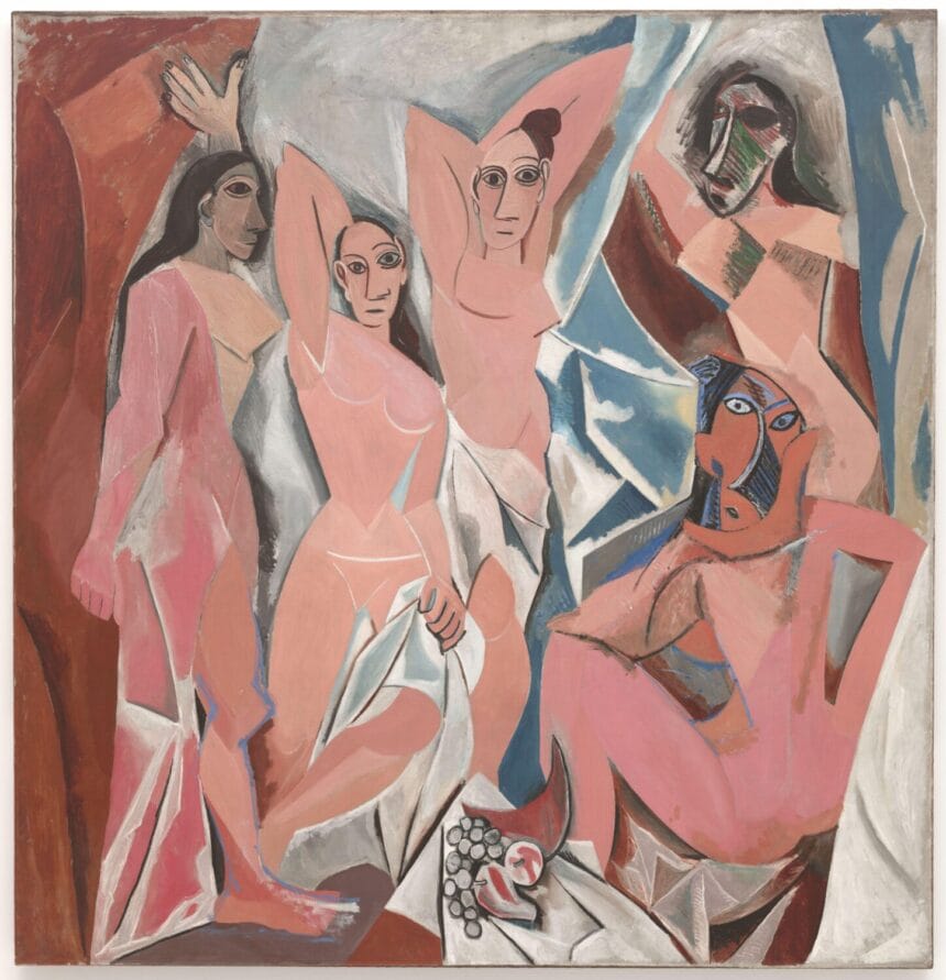 Pablo Picasso. Les Demoiselles d'Avignon (1907), Museum of Modern Art, New York