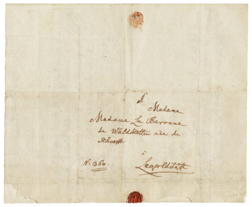 WOLFGANG AMADEUS MOZART (1756-1791), Autograph letter, signed, in German, (Vienna, shortly before 4 August 1782). Estimate: £300,000–500,000/€350,000-570,000