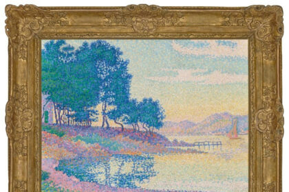 Paul Signac, Calanque des Canoubiers (Pointe de Bamer), Saint-Tropez (1896, estimate: £5,500,000-8,000,000)