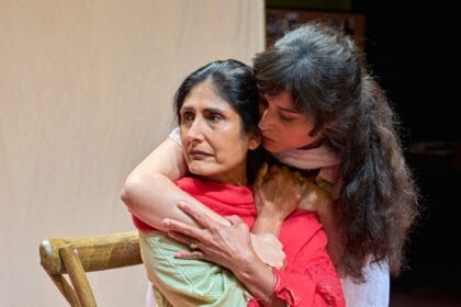 Renu Brindle and Sujaya Dasgupta in SILENCE - Donmar Warehouse and Tara Theatre - photo by Manuel Harlan