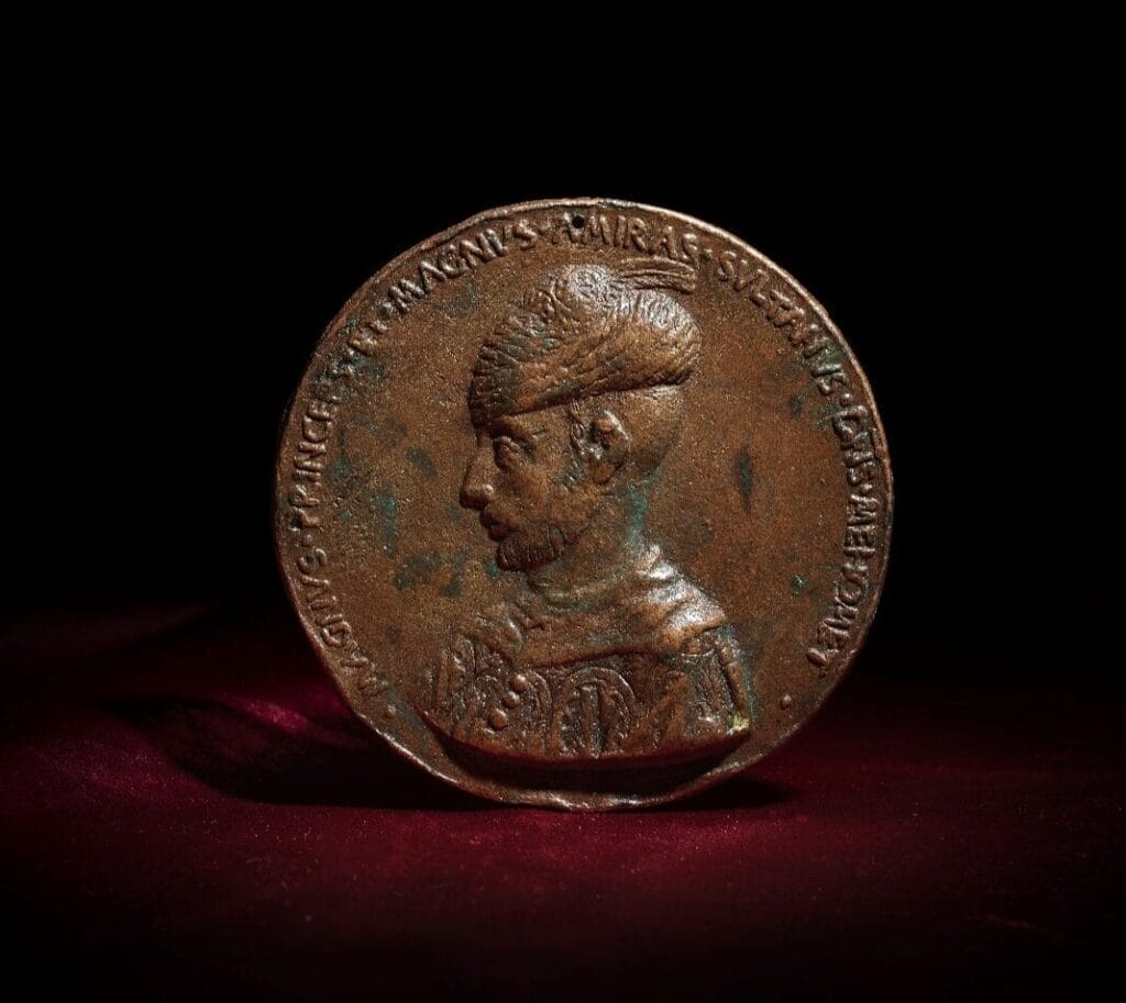 The Magnus Princeps Relief: A unique and early bronze portrait medallion of the Ottoman Sultan Mehmed II, Italy, circa 1450. Estimate: £1,500,000-2,000,000.