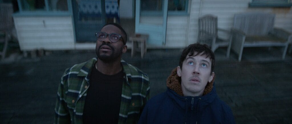 Alex Sharp and Jovan Adepo