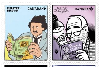 Une nouvelle série de timbres rend hommage aux artistes de romans graphiques emblématiques du Canada (Groupe CNW/Postes Canada)