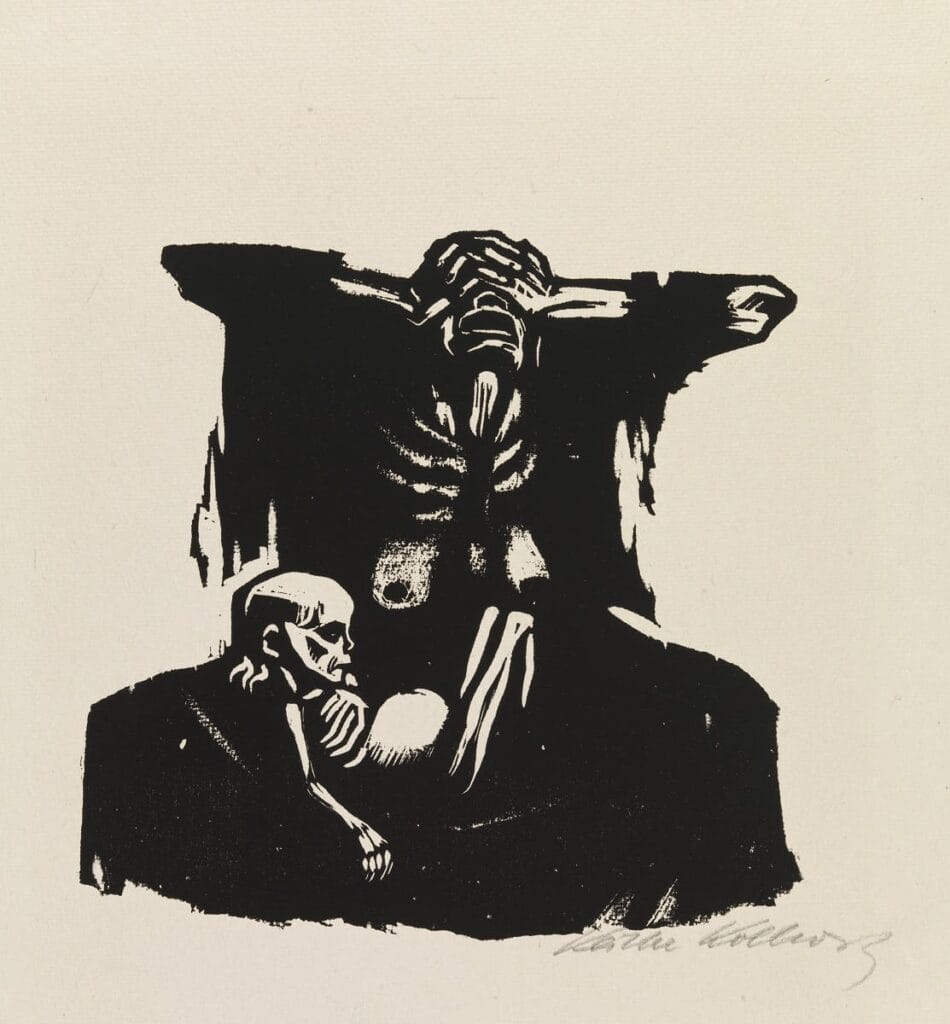 Käthe Kollwitz: Hunger (1923). Finnish National Gallery / Ateneum Art Museum. Photo: Finnish National Gallery / Jenni Nurminen.