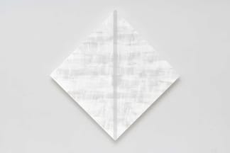 Mary Corse, Untitled (White Diamond), 2024