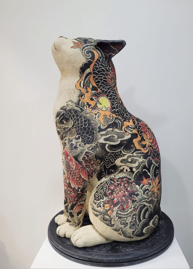 Pattoo, Chung Chun Kau, Ceramic & Underglaze, 45 x 24 x 28 cm, 2024