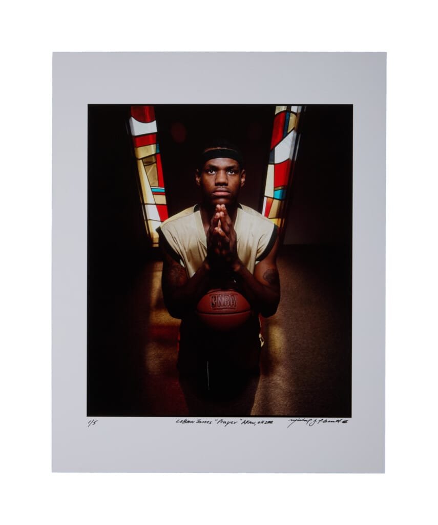 The Prayer LeBron James photo print Michael LeBrecht