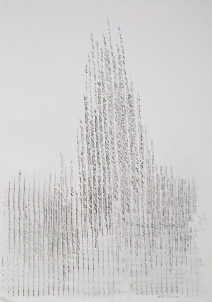 Dagmar Havlíčková, Prayer, 2021, Ink on paper
39.5 x 27.5 inches, 100.3 x 69.9 cm, DHav 3