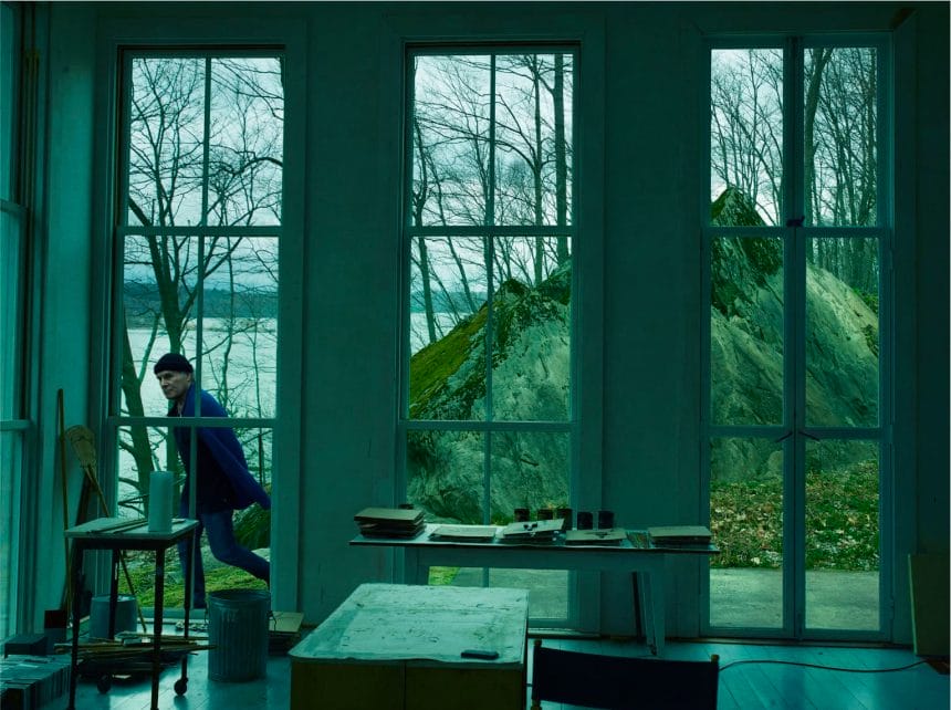 Annie Leibovitz. © Annie Leibovitz. Courtesy the artist and Hauser & Wirth - Brice Marden’s studio, Tivoli, Upstate New York 2024. Archival pigment print. 50.8 x 66 cm / 20 x 26 in