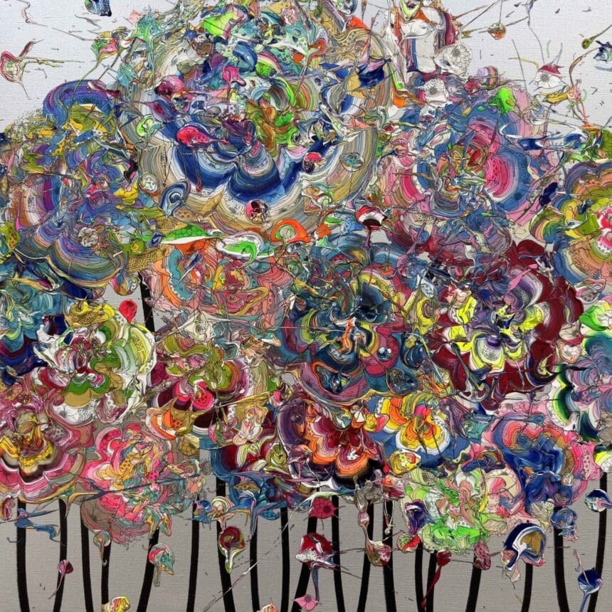 Abstract Flowers by Yuta Okuda, 2024