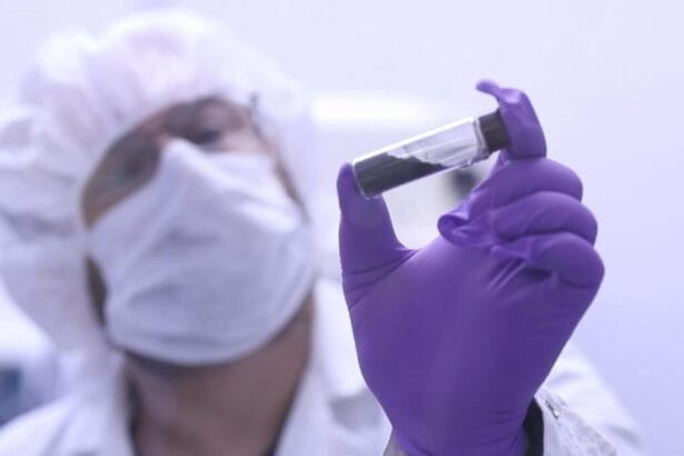 In this video frame, Jason Dworkin holds up a vial that contains part of the sample from asteroid Bennu delivered to Earth by NASA's OSIRIS-REx (Origins, Spectral Interpretation, Resource Identification, and Security – Regolith Explorer) mission in 2023. Dworkin is the mission's project scientist at NASA's Goddard Space Flight Center in Greenbelt, Maryland. Credit: NASA/James Tralie