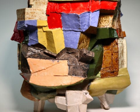 John Gill, Untitled, 2023, Ceramic, 28" x 27" x 21" (71 x 68.5 x 53.5 cm), (JG.25063)