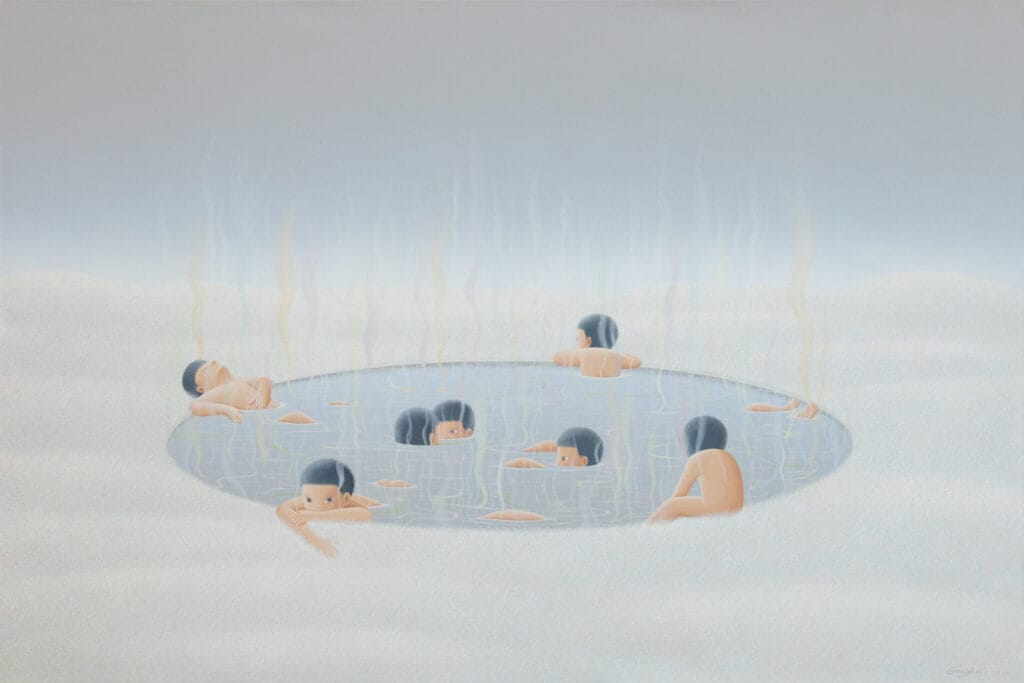 Gongkan. Private Hot Springs｜Acrylic on canvas｜100 x 150 cm｜ 2025