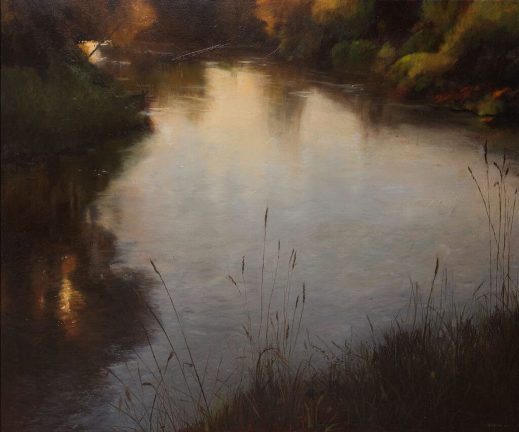 Jakub Podlodowski, The Evening by The Autumn River