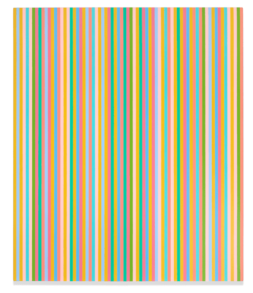 Bridget Riley (B. 1931), Myrrh. Oil on canvas, 165 x 138.7cm. Estimate: £1,500,000 - £2,500,000