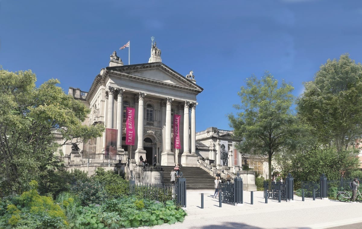 Proiecte pentru Grădina Clore de la Tate Britain. Pentru imagine, mulțumim Tom Stuart-Smith Studio