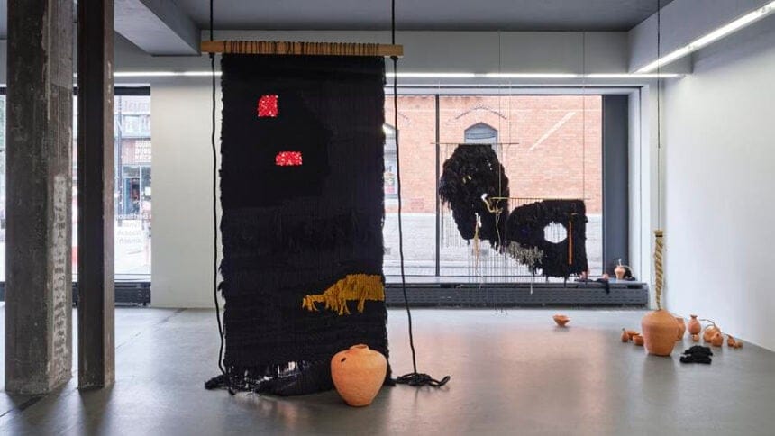 Emily Waszak. Installation view, Faigh Amach, Temple Bar Gallery + Studios, 2025. Photo: Ros Kavanagh.